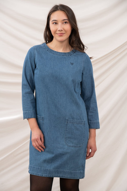Anna Dress - Washed Denim - Lighthouse