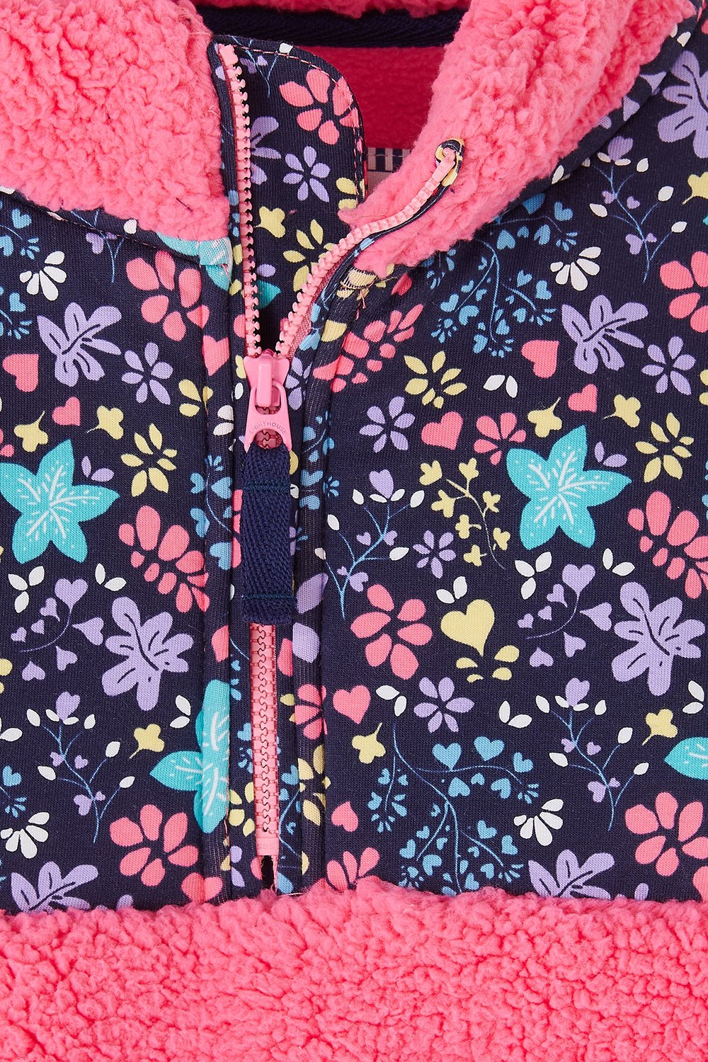 Cassie Fleece - Pink Floral - Lighthouse