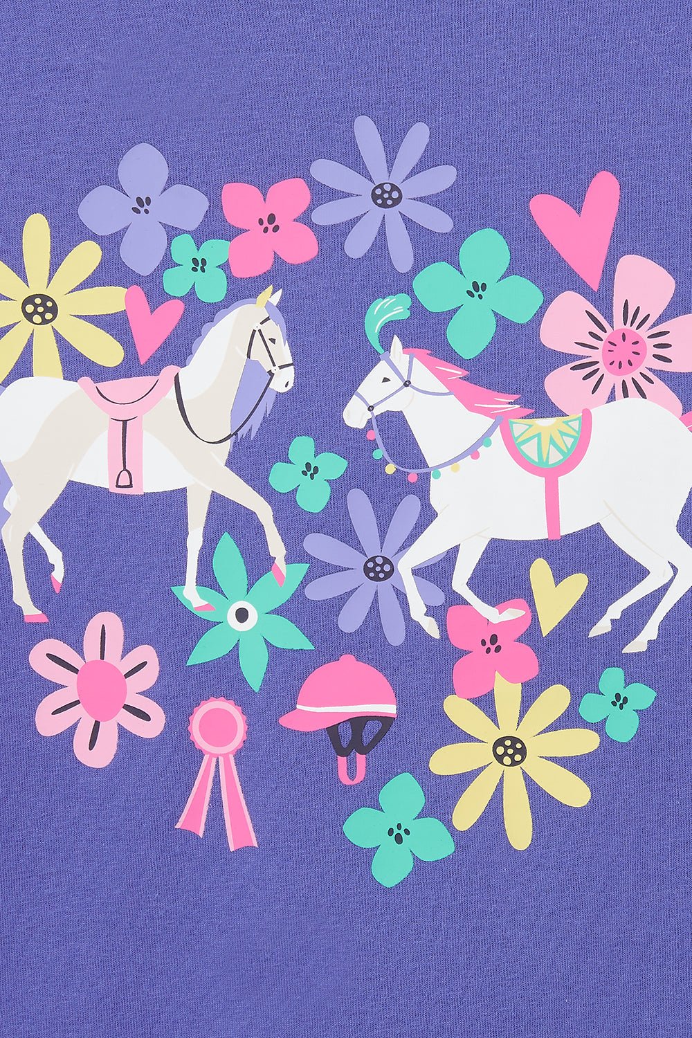 Causeway Top - Horse Print - Lighthouse