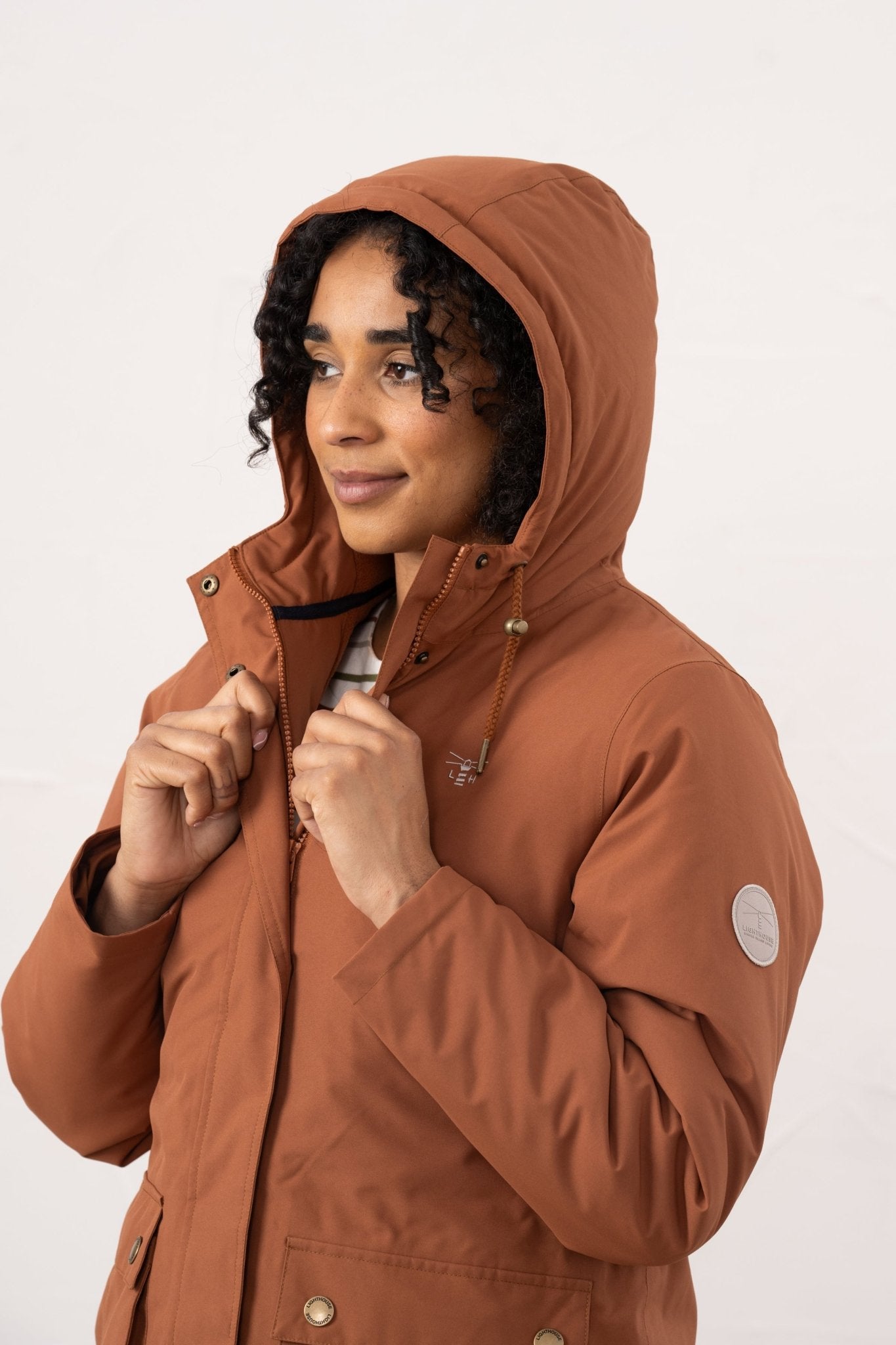 Imogen Coat - Rust - Lighthouse