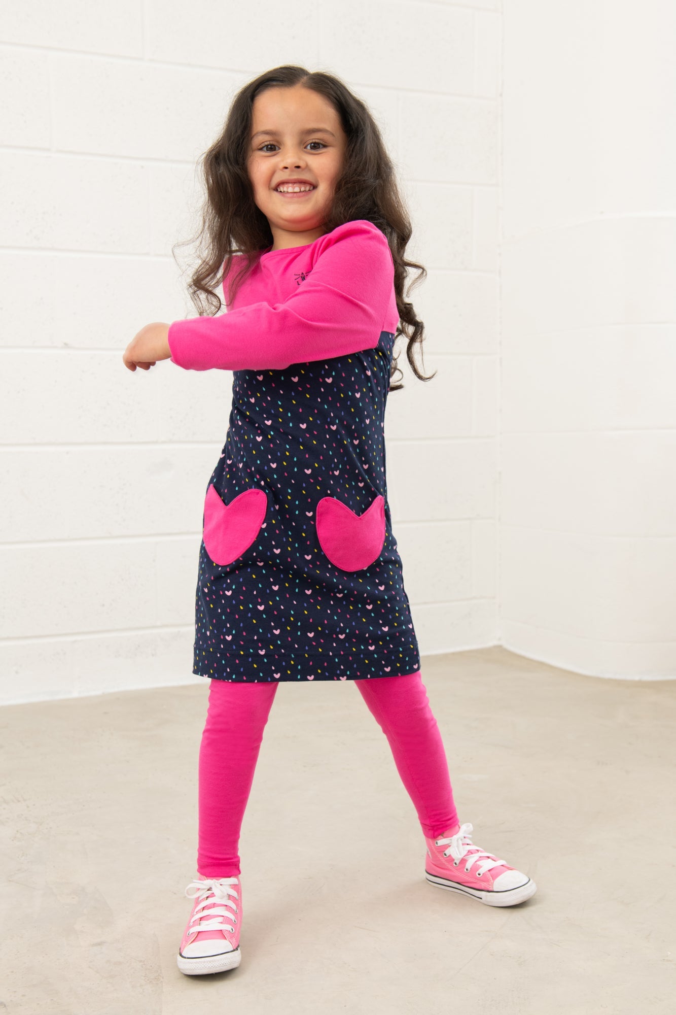 Girls' Leggings- Deep Pink| Lighthouse