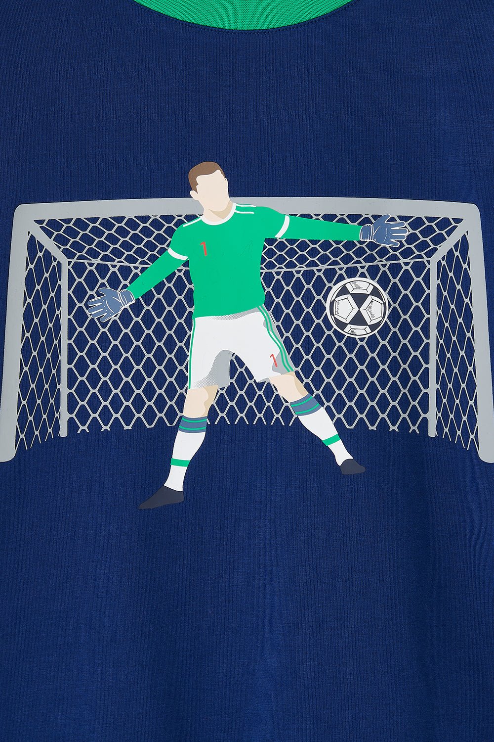 Oliver Top - Football Print - Lighthouse