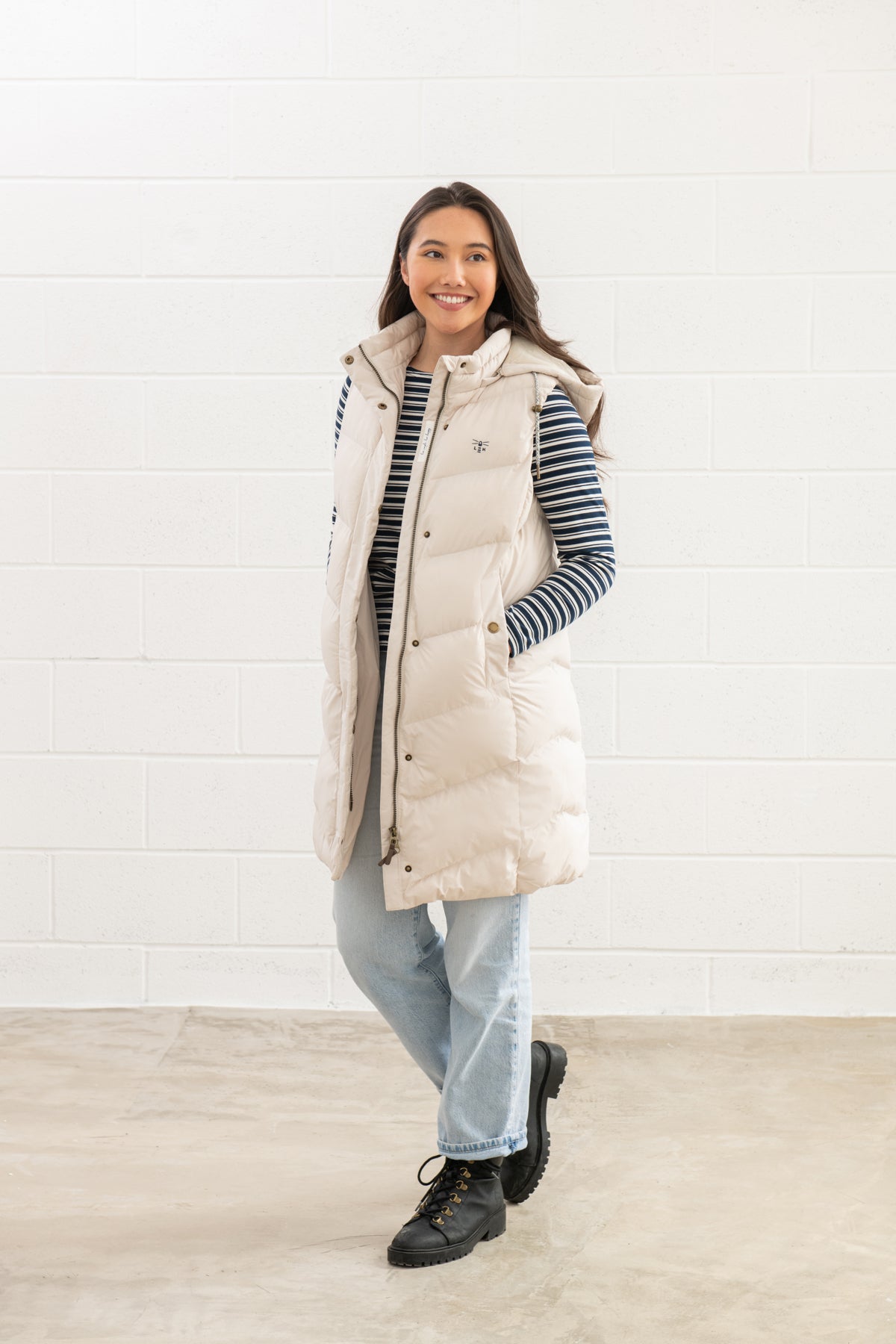 Savannah Recycled Fill Padded Gilet Lighthouse