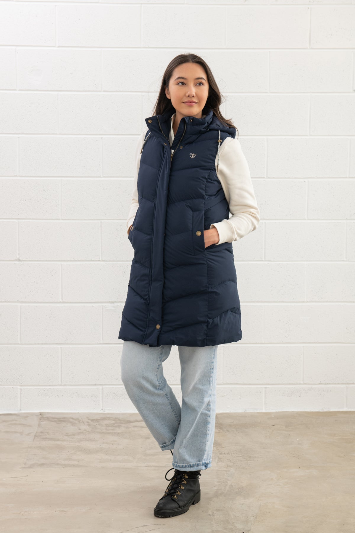 Savannah Recycled Fill Padded Gilet Lighthouse - Main Image