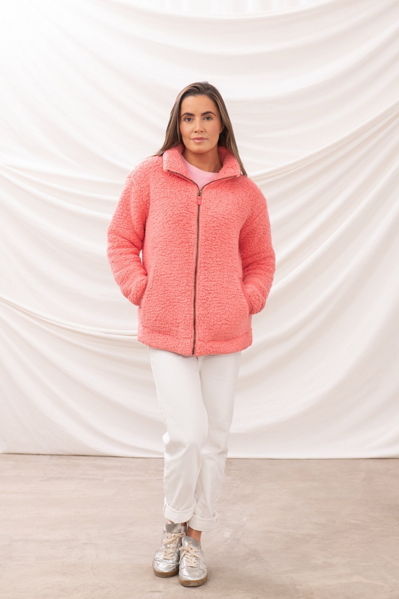 Women's Full Zip Sherpa Fleece Lighthouse - Main Image