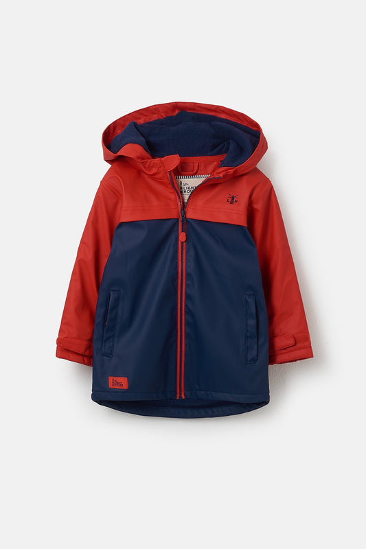 Adam Coat - Red Navy Solid - Lighthouse