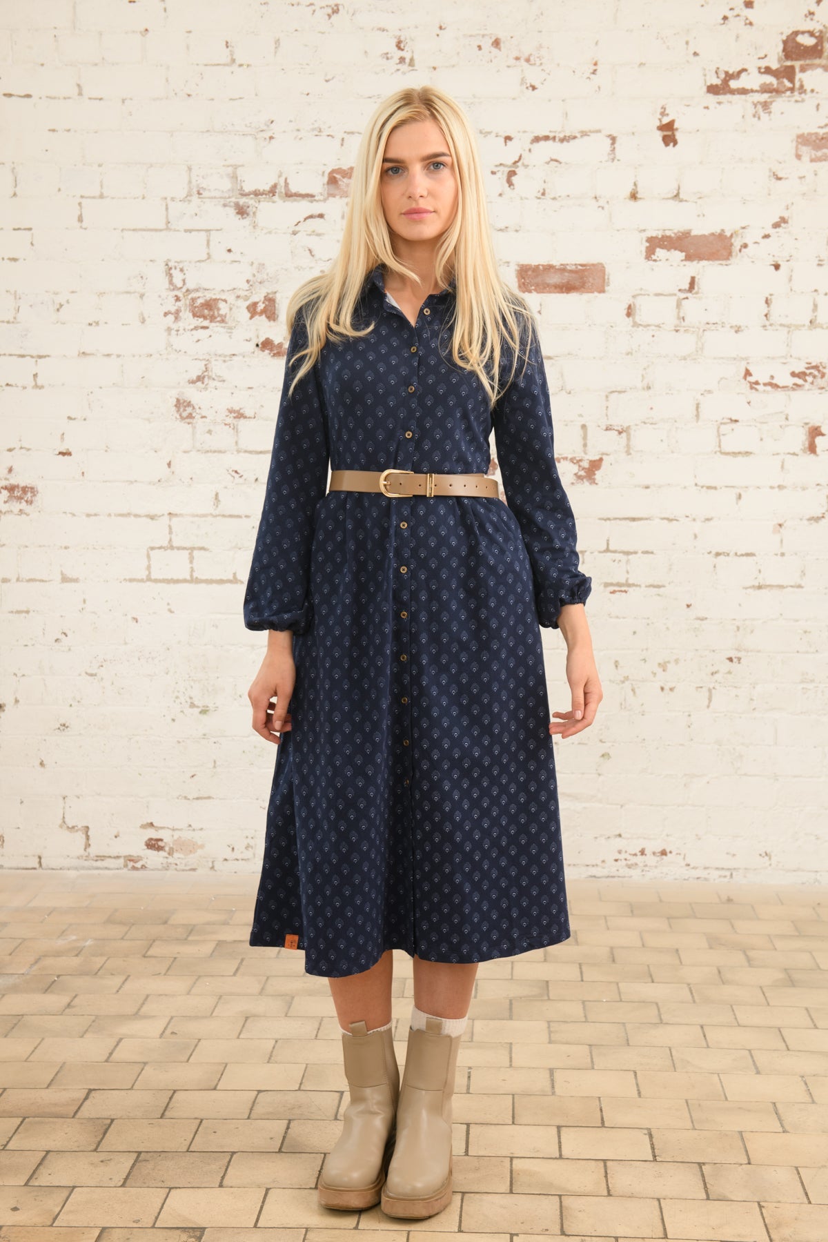 Ariella Dress - Navy Motif - Lighthouse