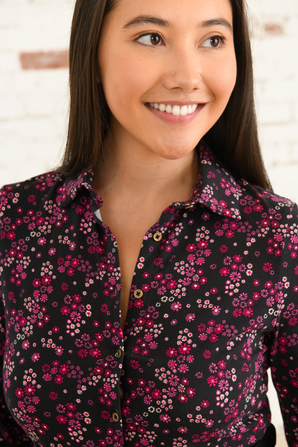 Ariella Dress - Raspberry Black Floral - Lighthouse