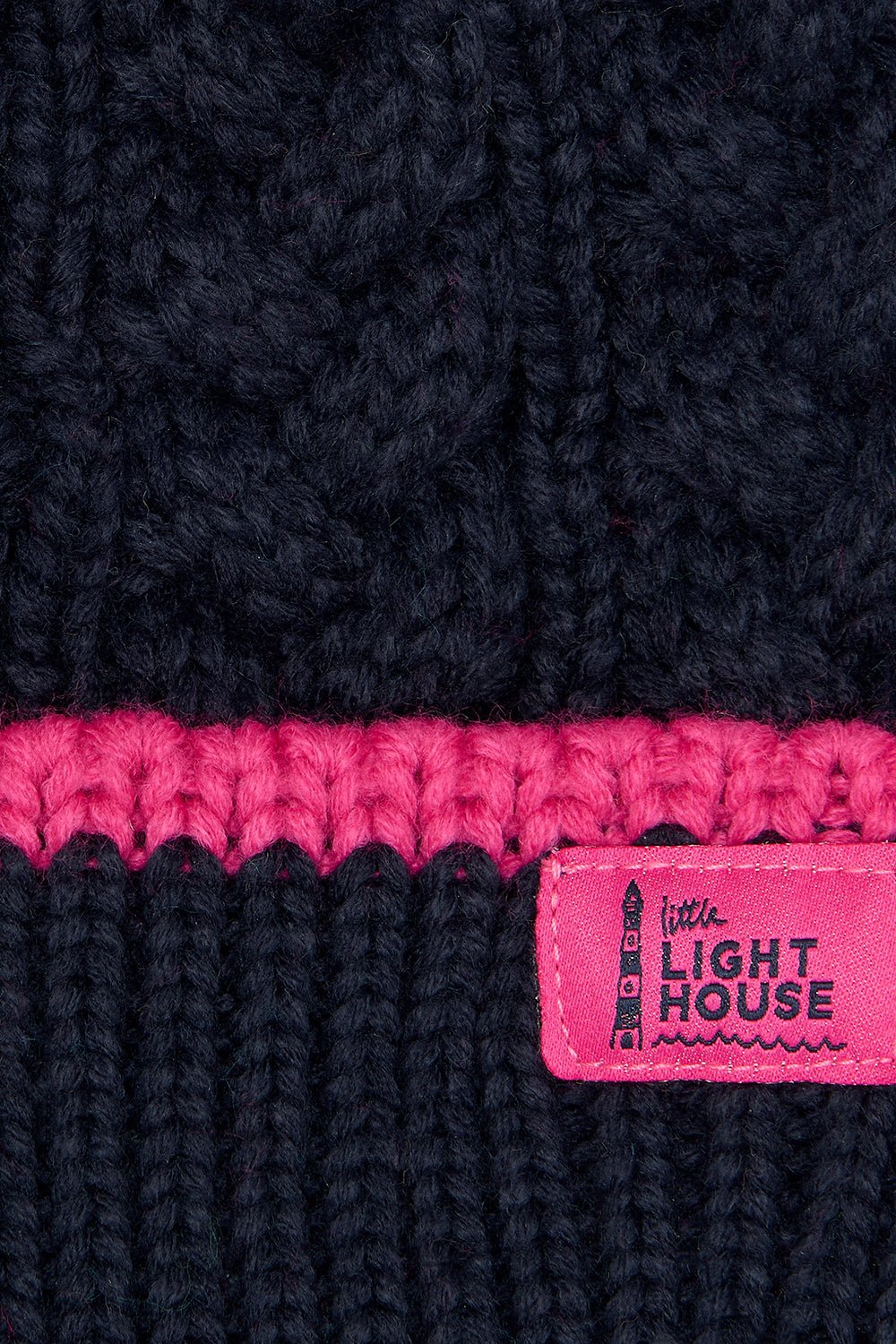 Bobbie Bobble Hat - Pink Navy-Lighthouse