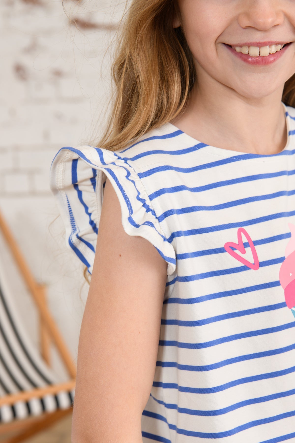 Causeway Swing Tee - Icecream Print - Lighthouse