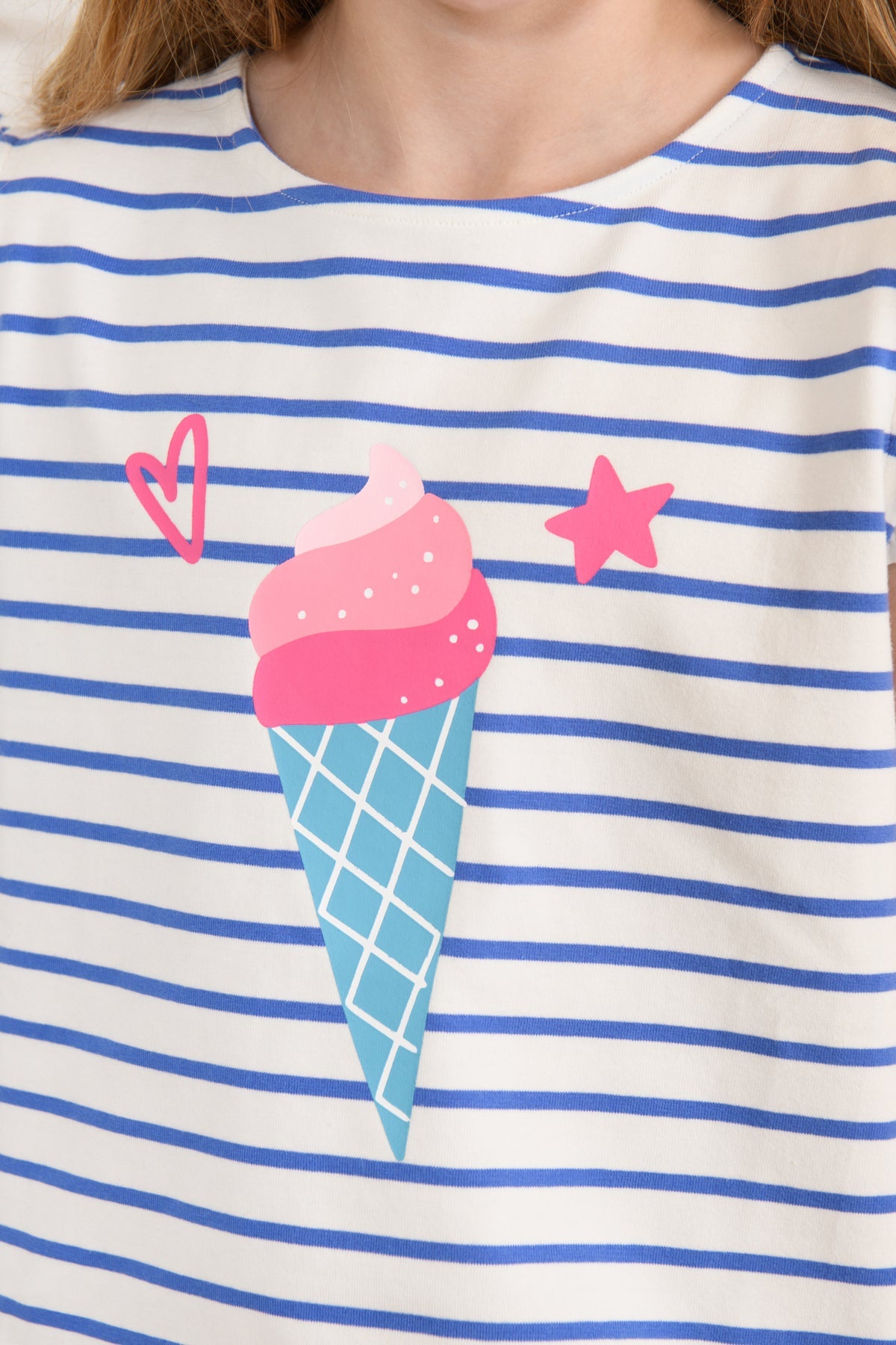 Causeway Swing Tee - Icecream Print - Lighthouse