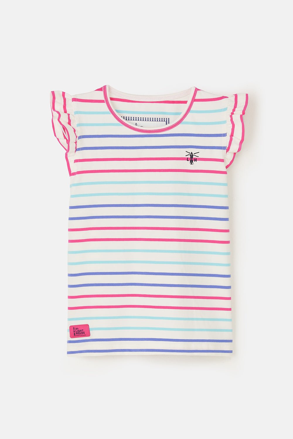 Causeway Swing Tee - Pink Purple Stripe - Lighthouse