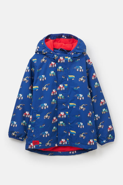 Finlay Coat - Navy Tractor Print-Lighthouse