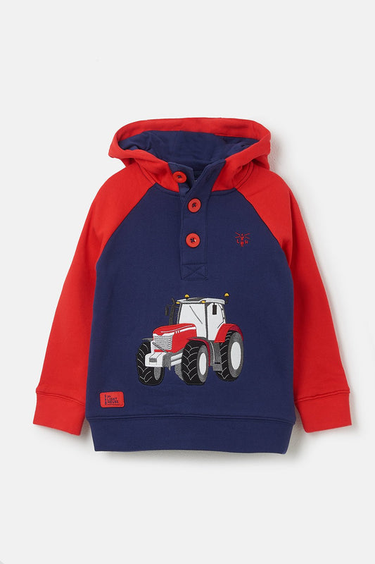 Jack Hoodie - Red Tractor Appliqué - Lighthouse