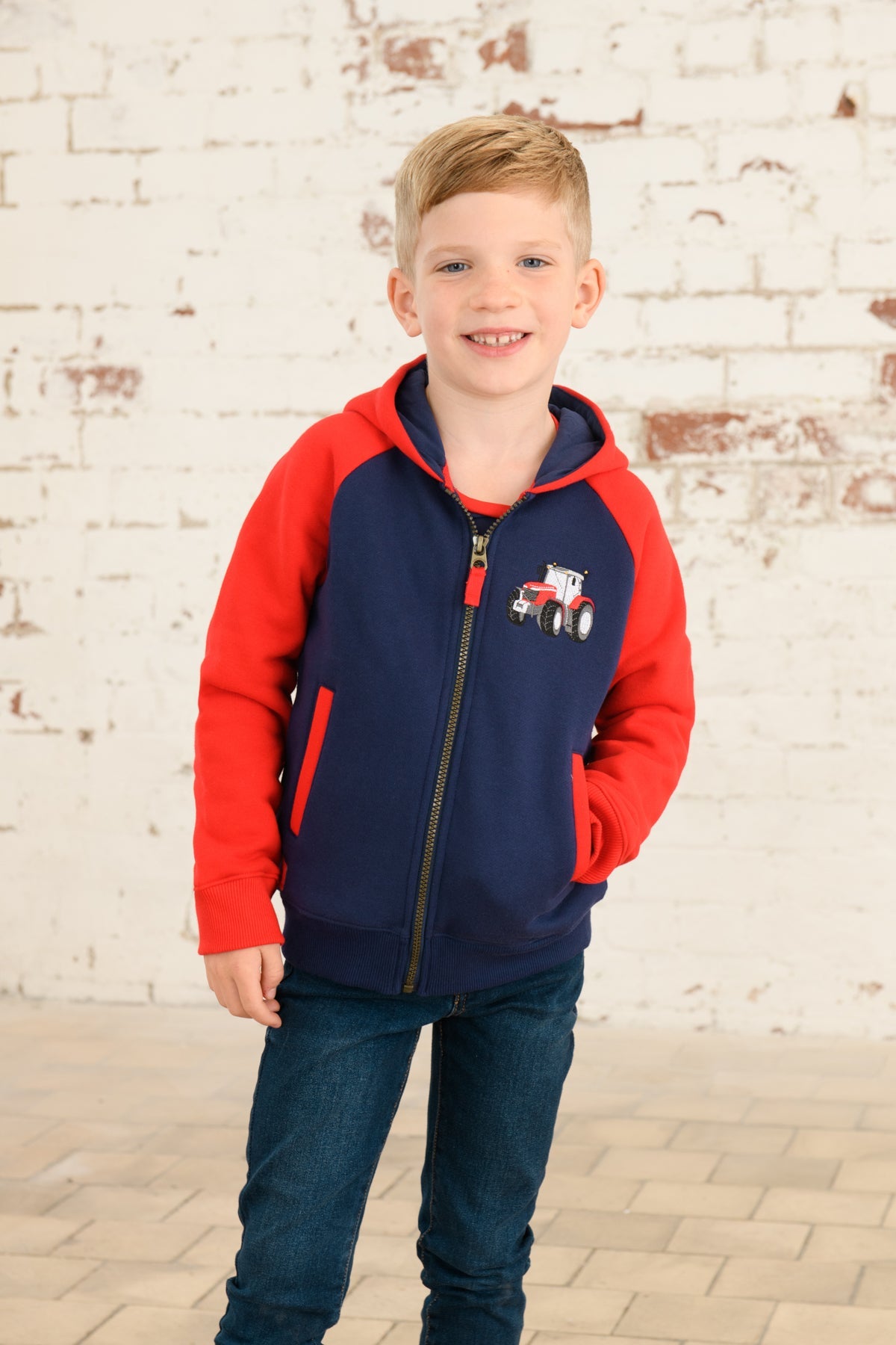 Jackson Full Zip Hoodie Red Tractor