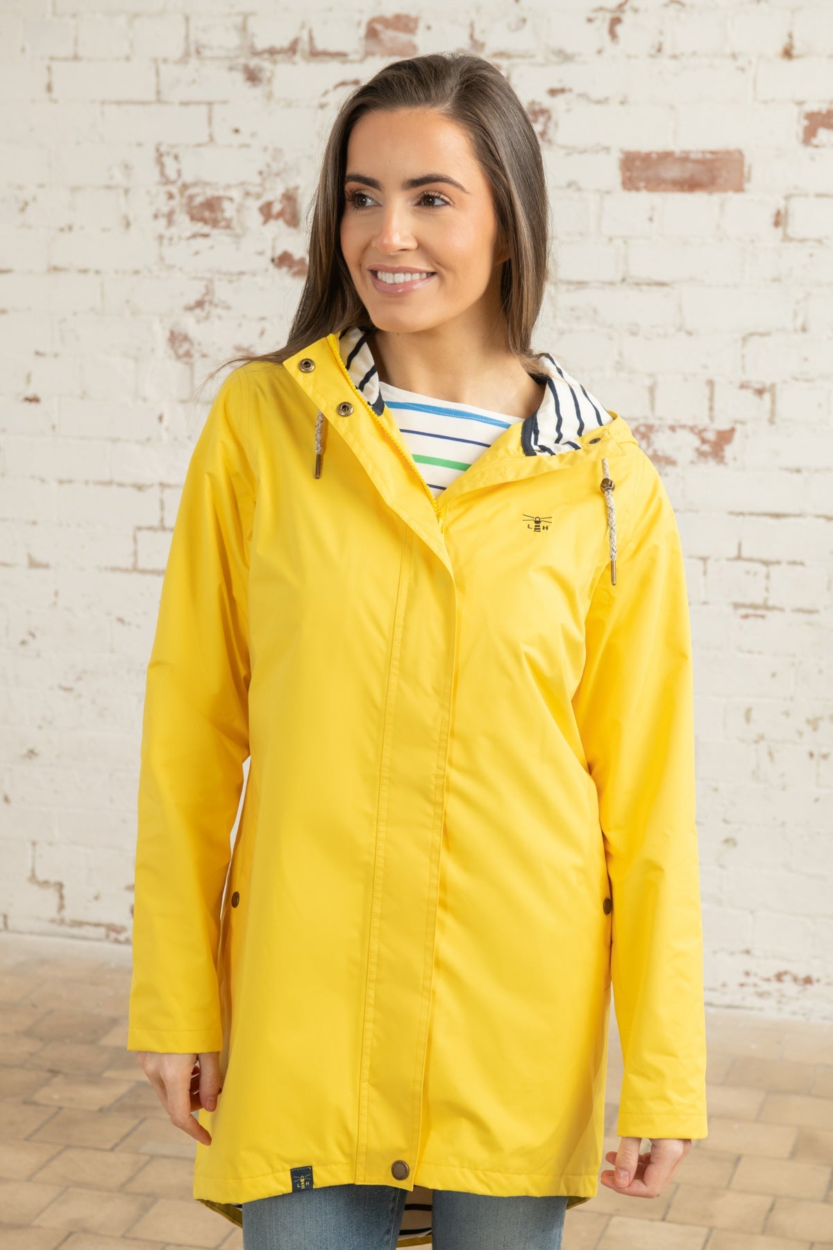 Beachcomber Long Lightweight Waterproof Jacket Lighthouse