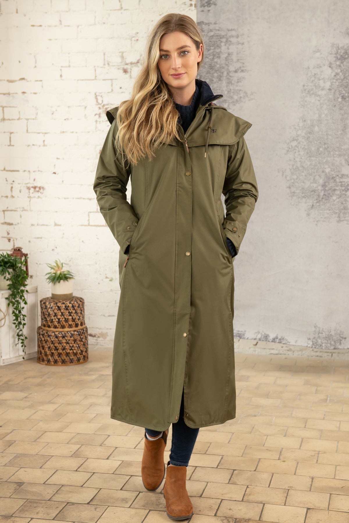 Outback Long Waterproof Coat Fern Women's Coats Lighthouse
