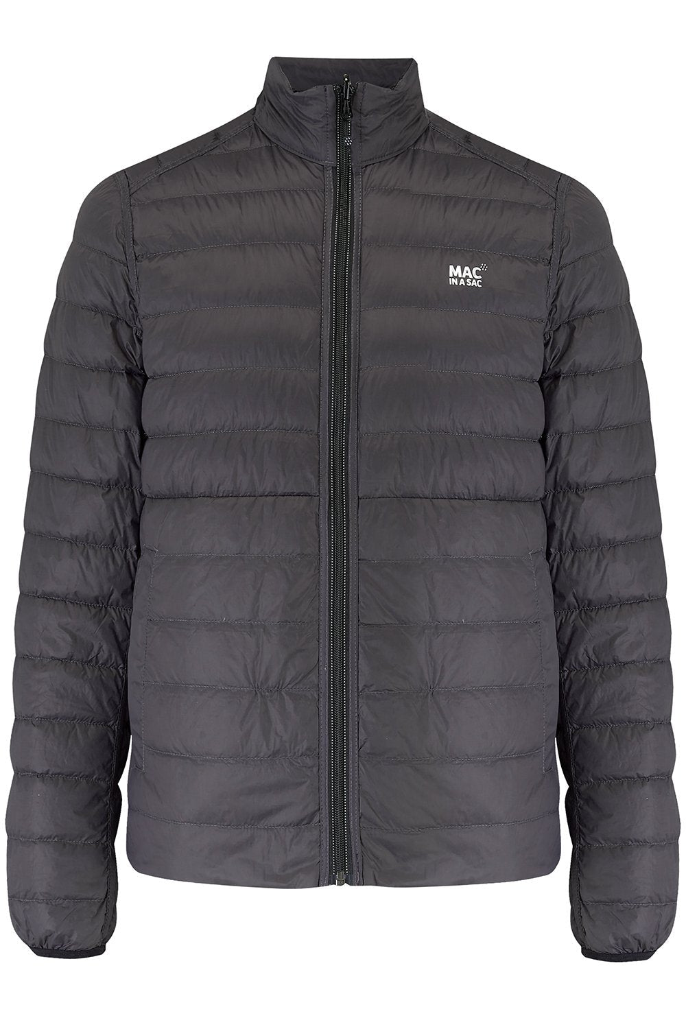 Polar II Mens Down Jacket - Jet Black Charcoal-Mac in a Sac