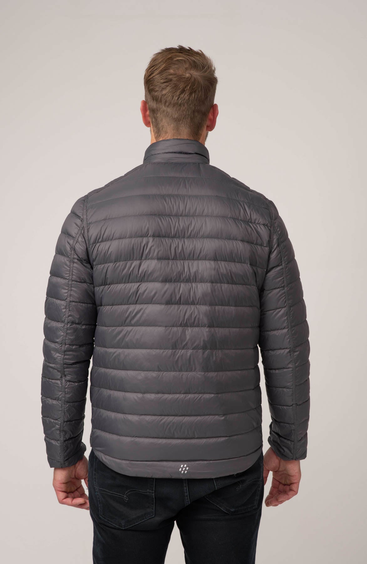 Polar II Mens Down Jacket - Jet Black Charcoal-Mac in a Sac