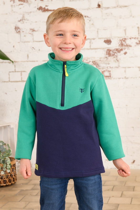 Riley Sweatshirt - Peagreen Navy-Lighthouse