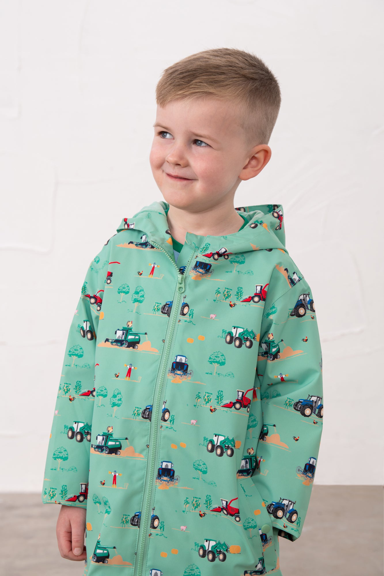 Ethan Jacket - Sea Green Tractor