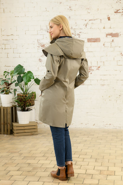 Outrider 3/4 Length Waterproof Raincoat - Fawn-Lighthouse