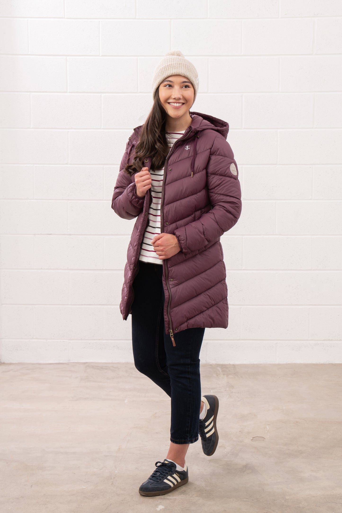 Laurel Coat - Cranberry
