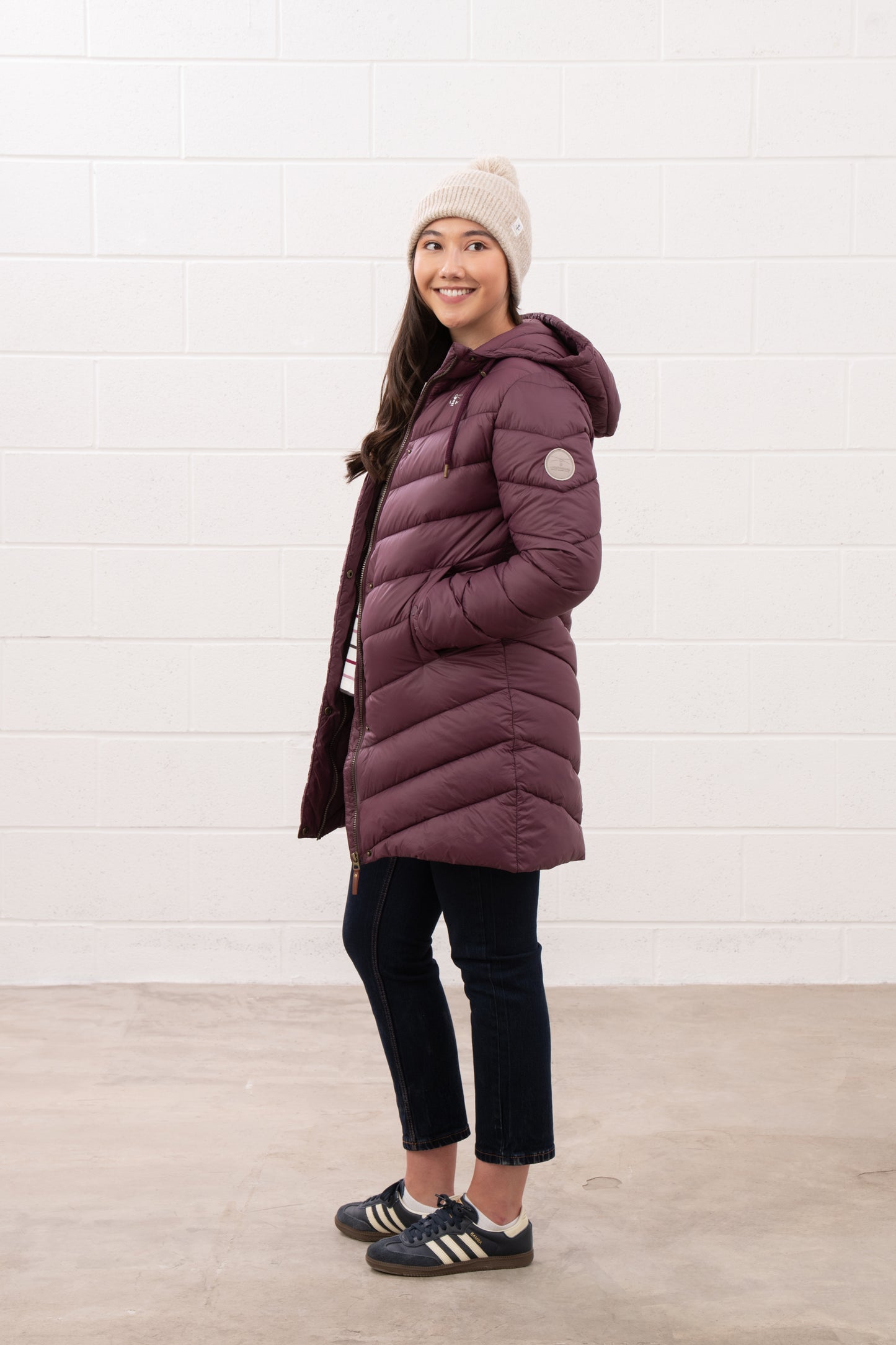Laurel Coat - Cranberry