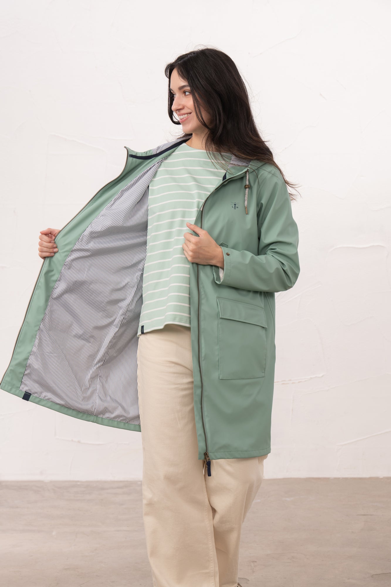 Lucy Long Jacket - Sage
