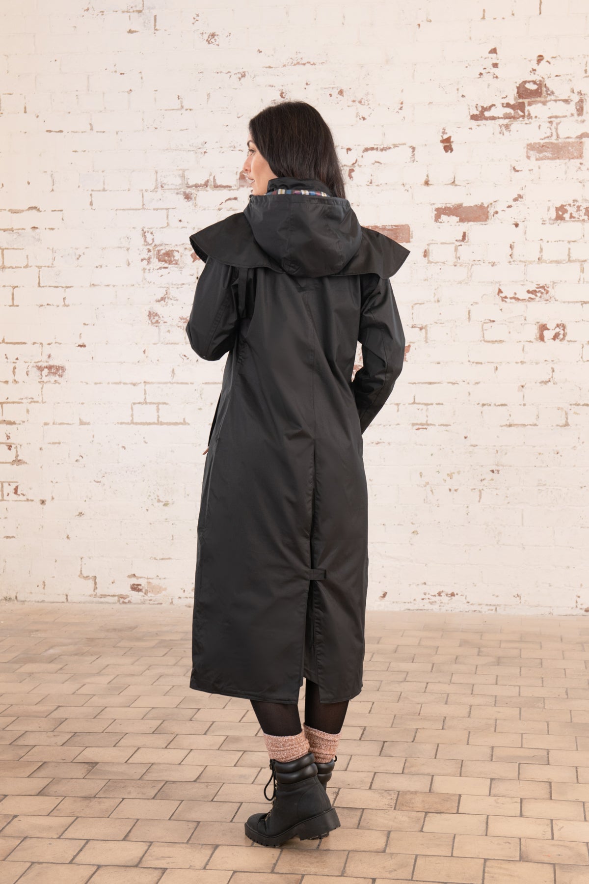 Outback Full Length Waterproof Raincoat - Black