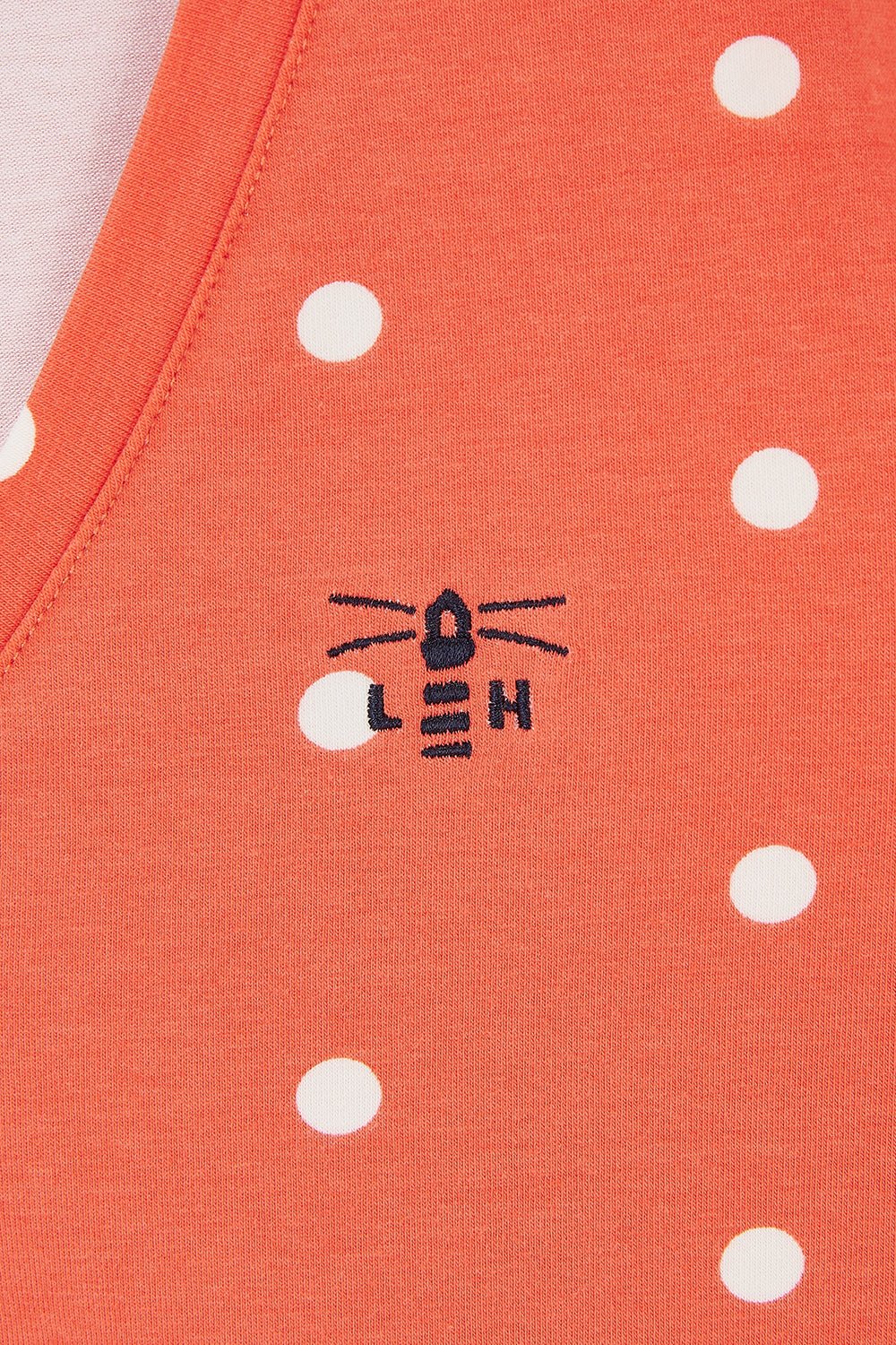 Ariana Tee - Coral Dot - Lighthouse