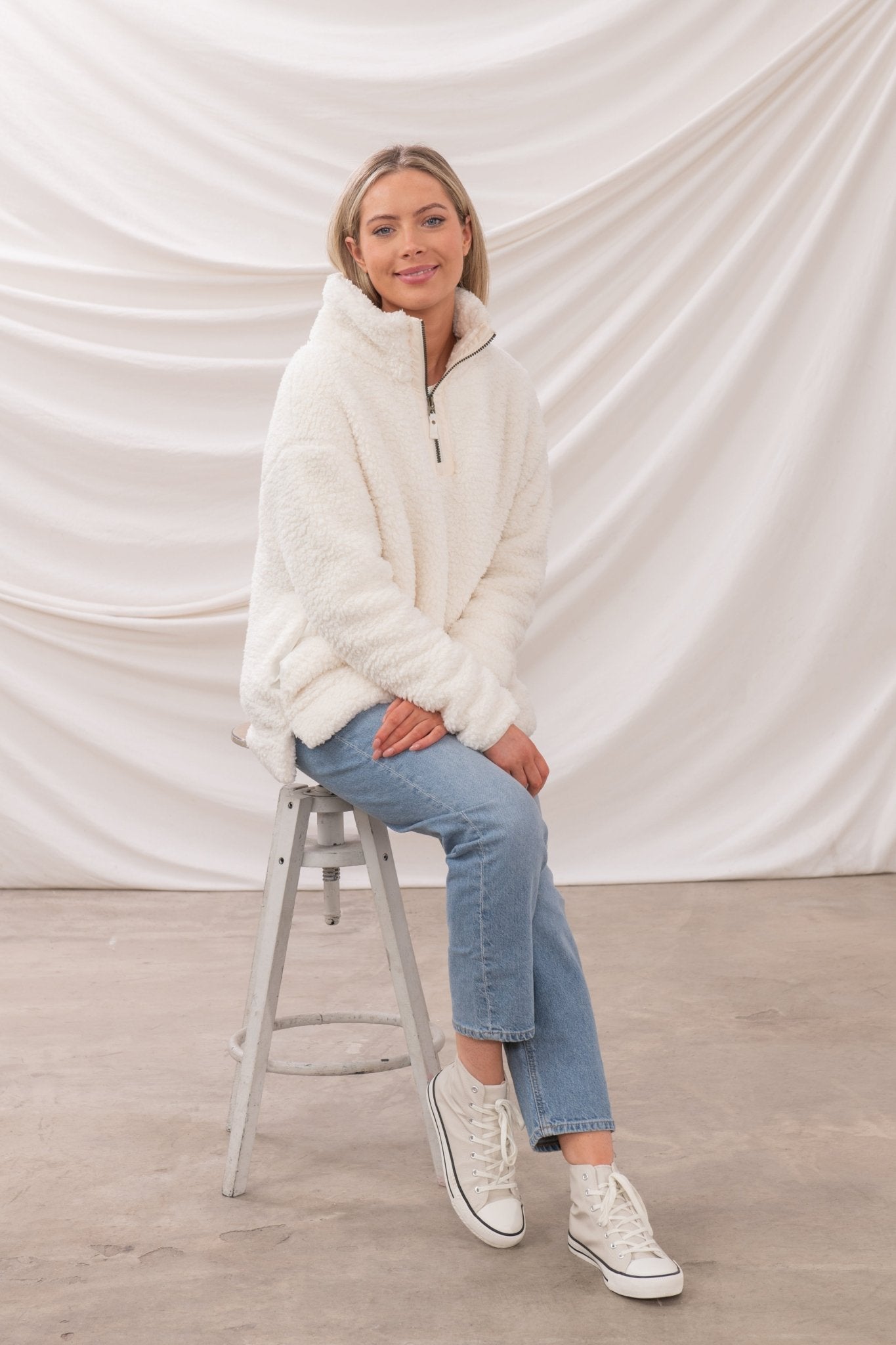 Bay Sherpa Fleece - Coconut - Lighthouse