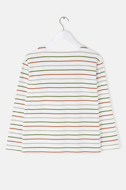 Causeway Breton Top - Sea Kelp Rust Stripe - Lighthouse