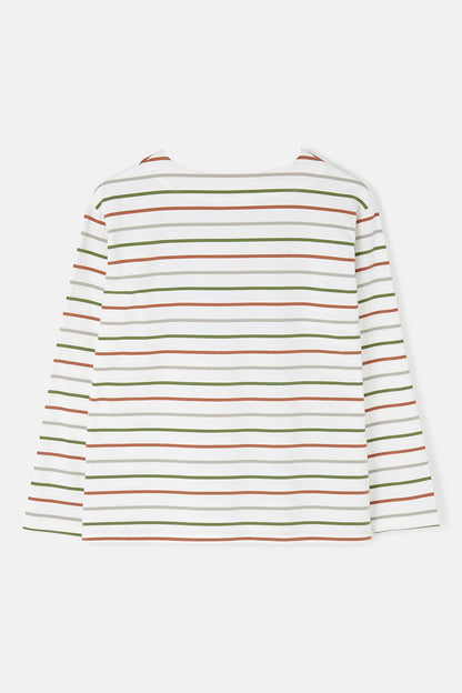 Causeway Breton Top - Sea Kelp Rust Stripe - Lighthouse