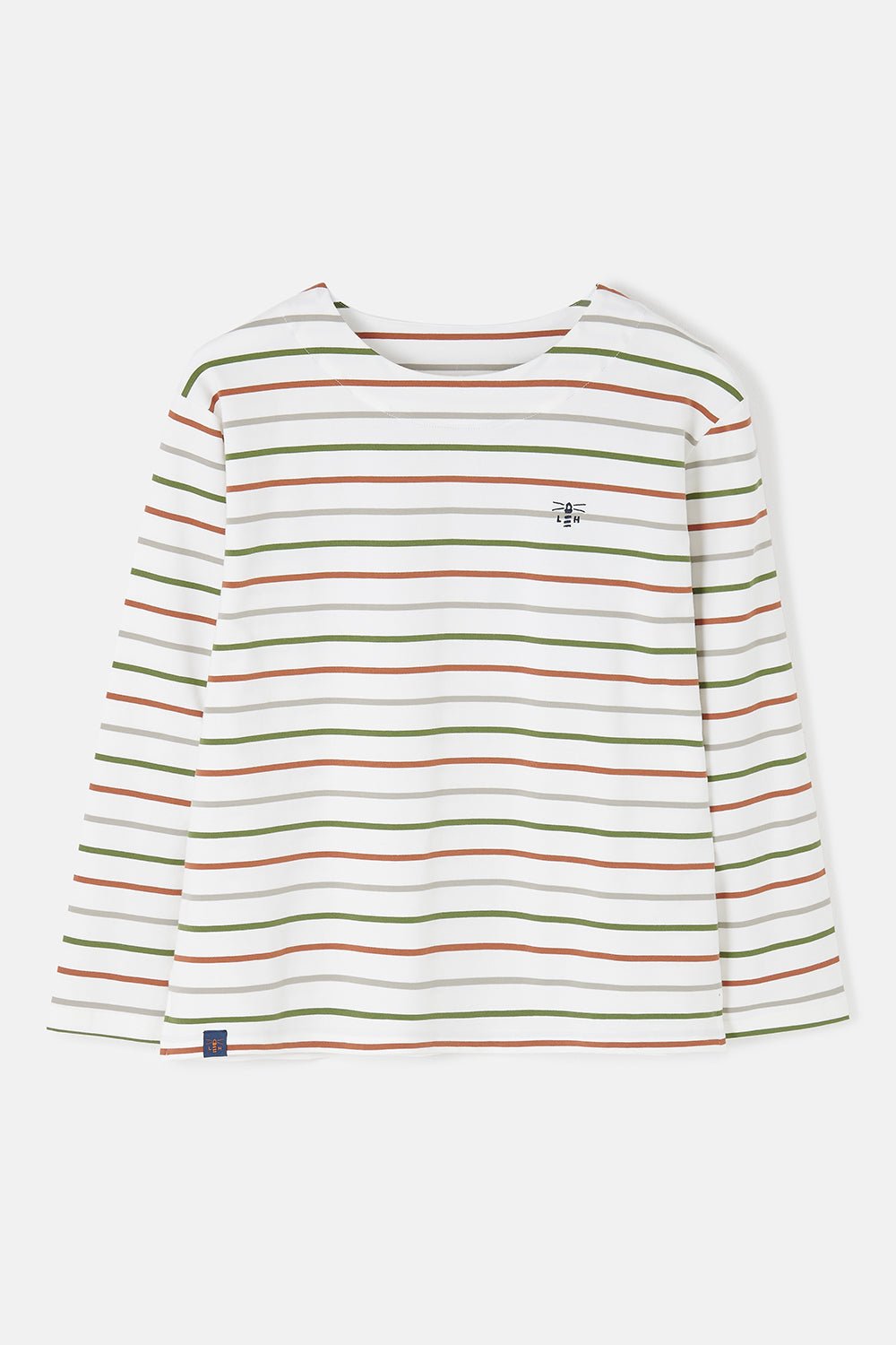 Causeway Breton Top - Sea Kelp Rust Stripe - Lighthouse