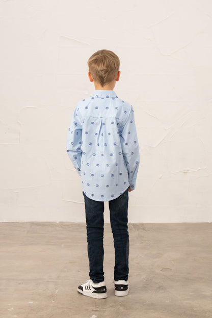 Charlie Shirt - Football Print - Lighthouse