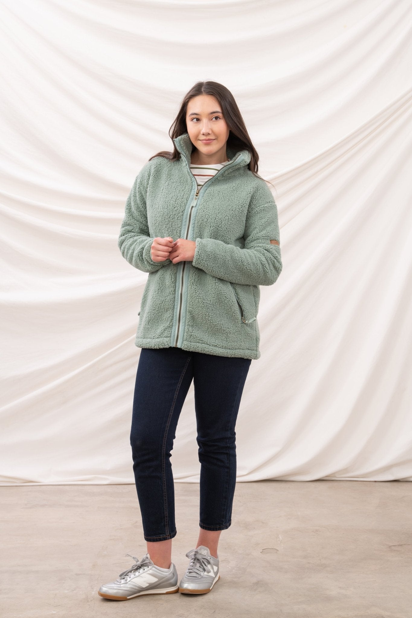 Cobh Fleece - Sage - Lighthouse