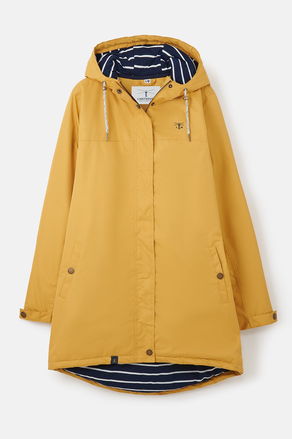 Antique Gold Joules Coast Raincoat Yellow Rain Jacket Joules