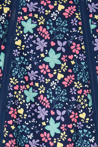 Jamie Puddlesuit - Floral Print - Lighthouse