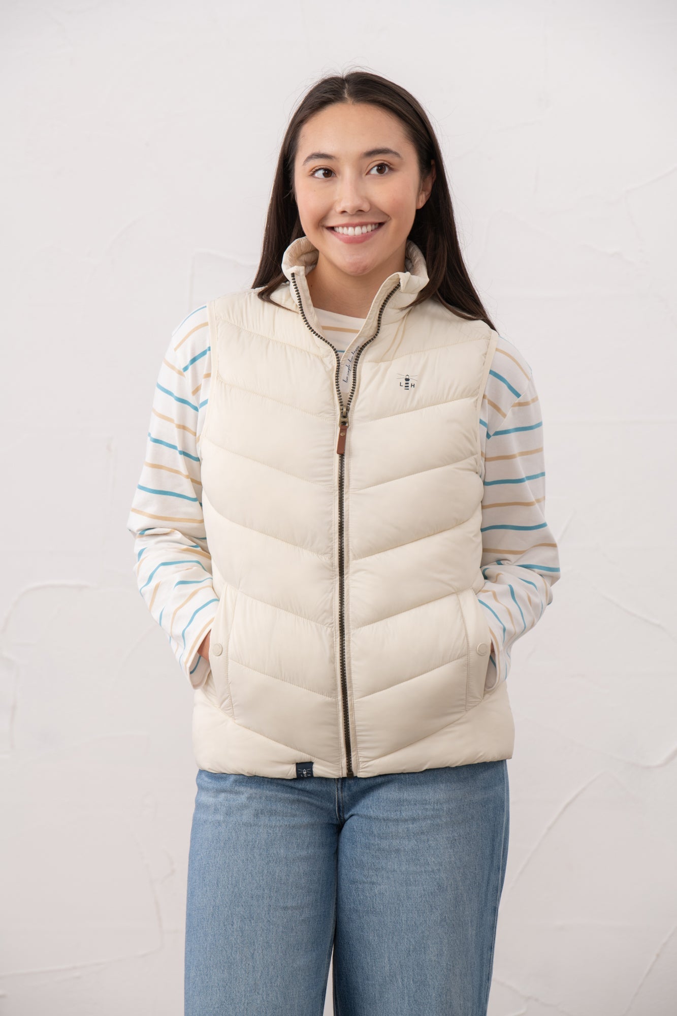Laurel Gilet - Cream - Lighthouse