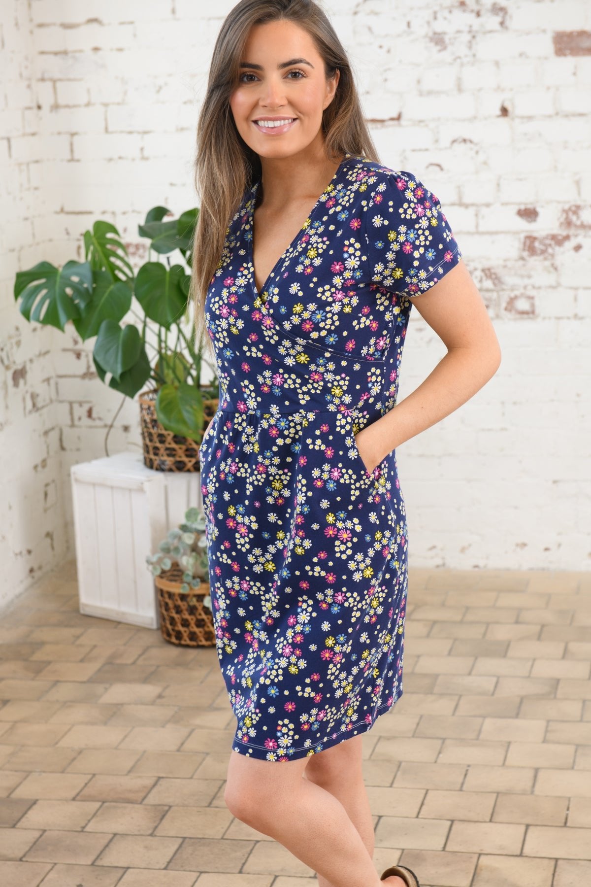 Lena Dress - Daisy Print-Lighthouse
