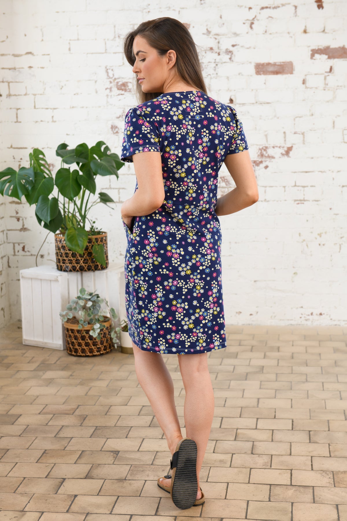 Lena Dress - Daisy Print-Lighthouse