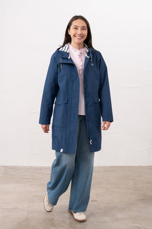 Long Beachcomber Jacket - Indigo - Lighthouse