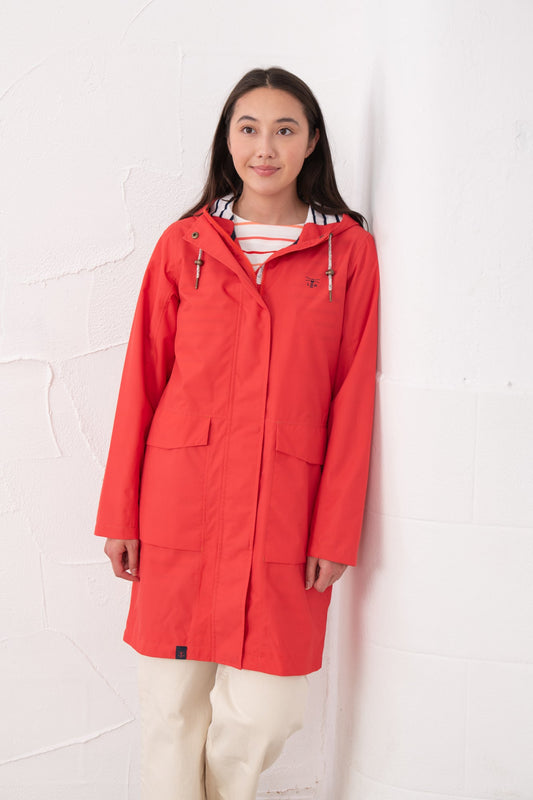 Long Beachcomber Jacket - Poppy - Lighthouse