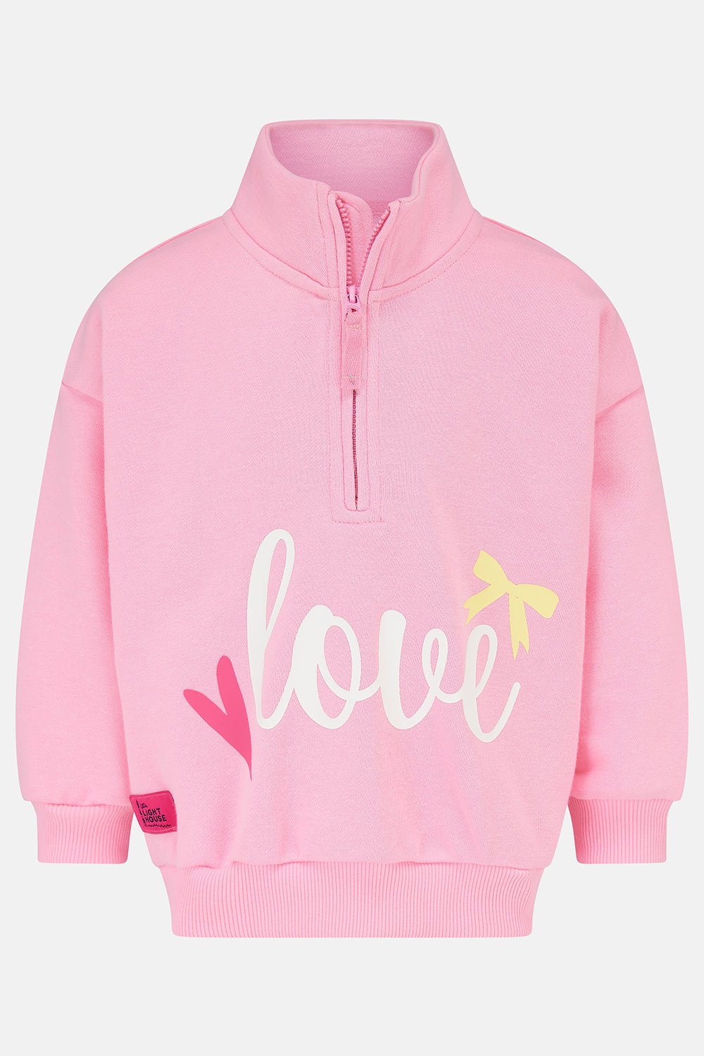 Luna Half Zip Sweatshirt - Fluro Pink - Lighthouse
