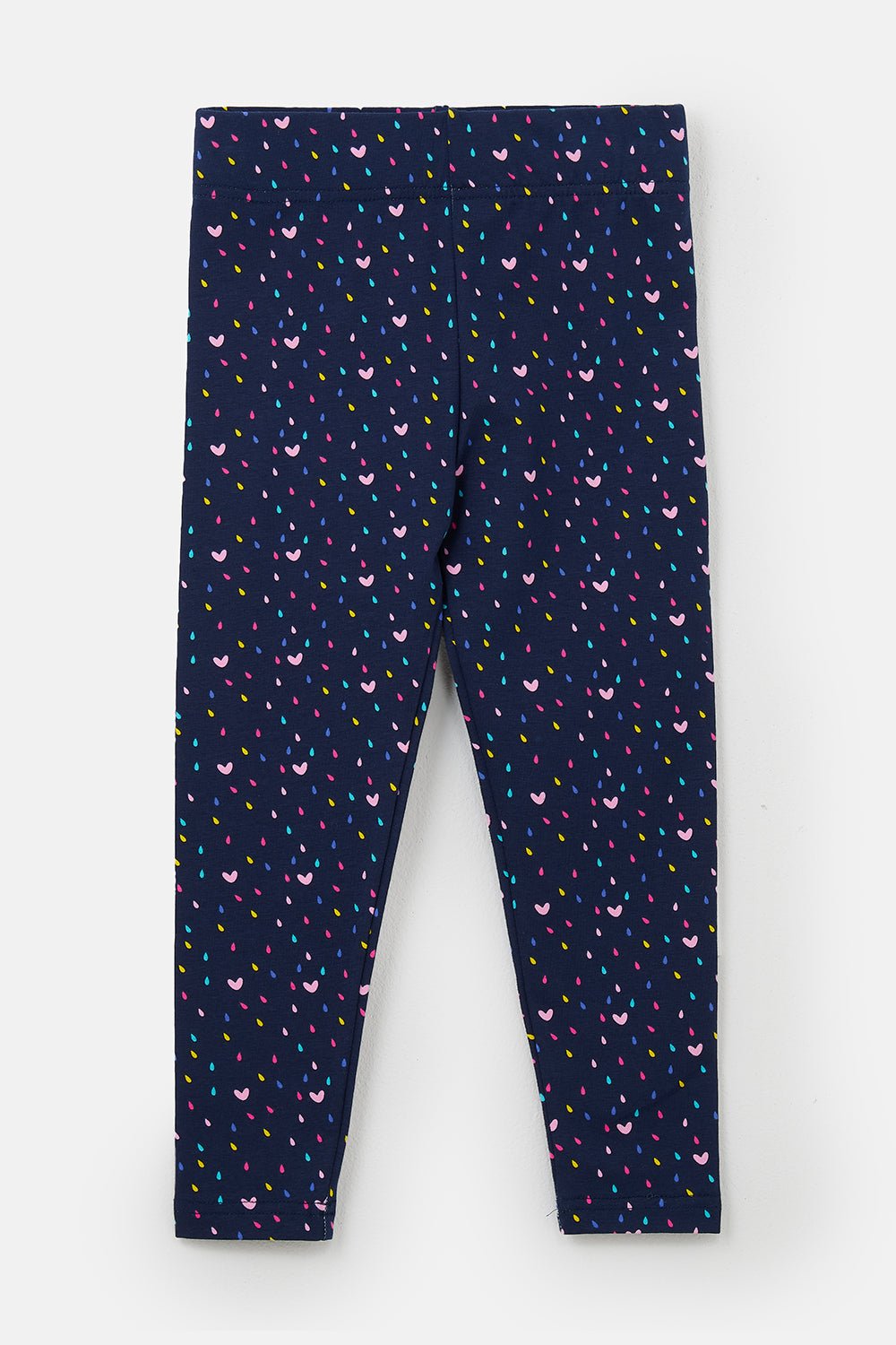 Mollie Leggings - Navy Heart Print - Lighthouse