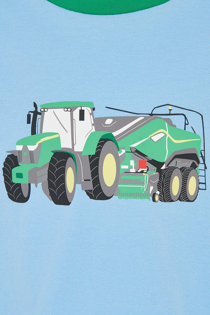 Oliver Short Sleeve Top - Green Tractor Baler - Lighthouse
