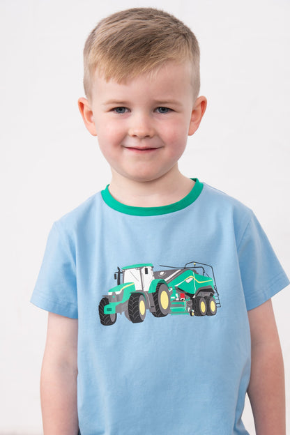 Oliver Short Sleeve Top - Green Tractor Baler - Lighthouse