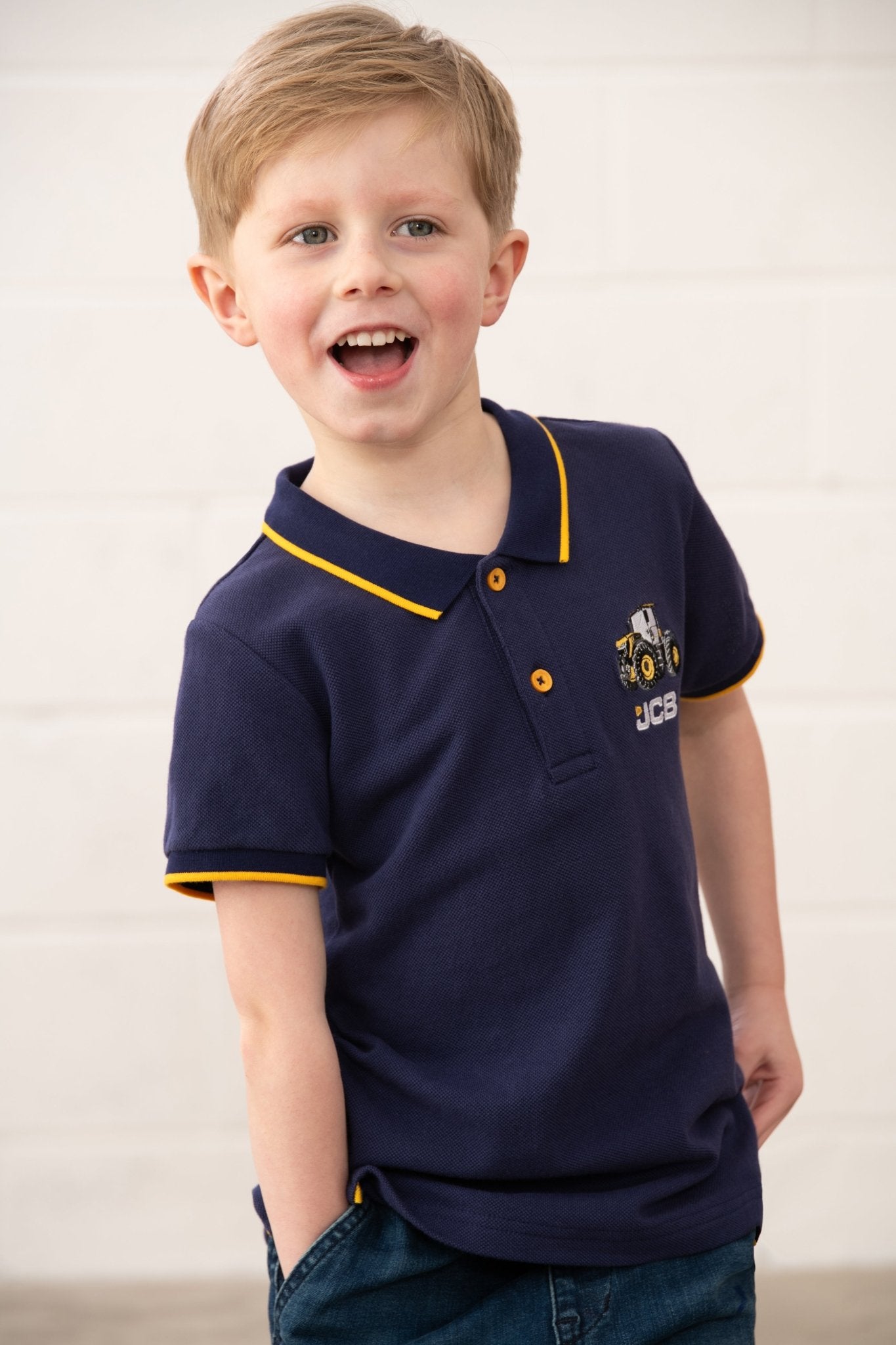 Pier Short Sleeve Polo Shirt - JCB - Lighthouse
