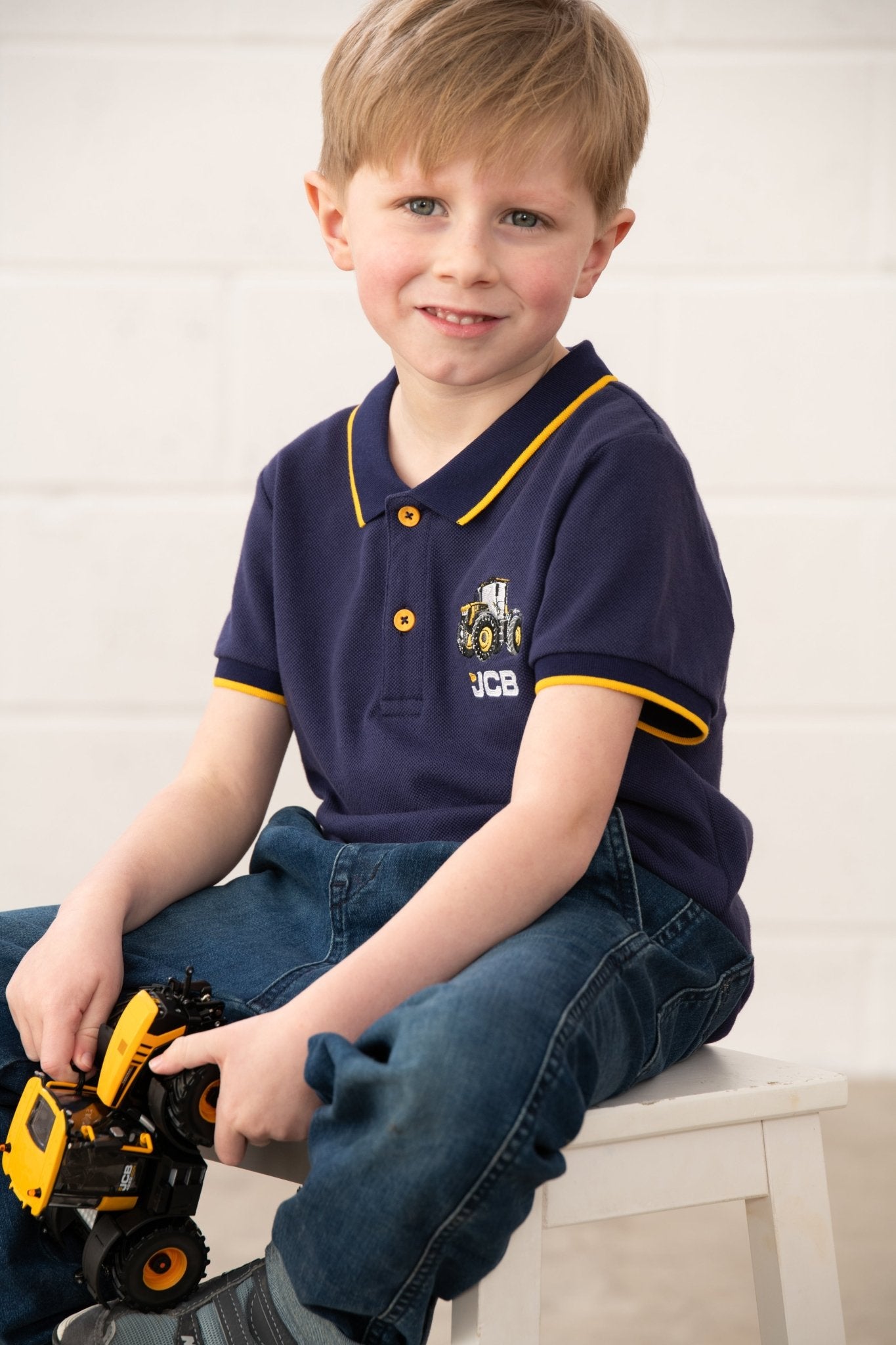 Pier Short Sleeve Polo Shirt - JCB - Lighthouse